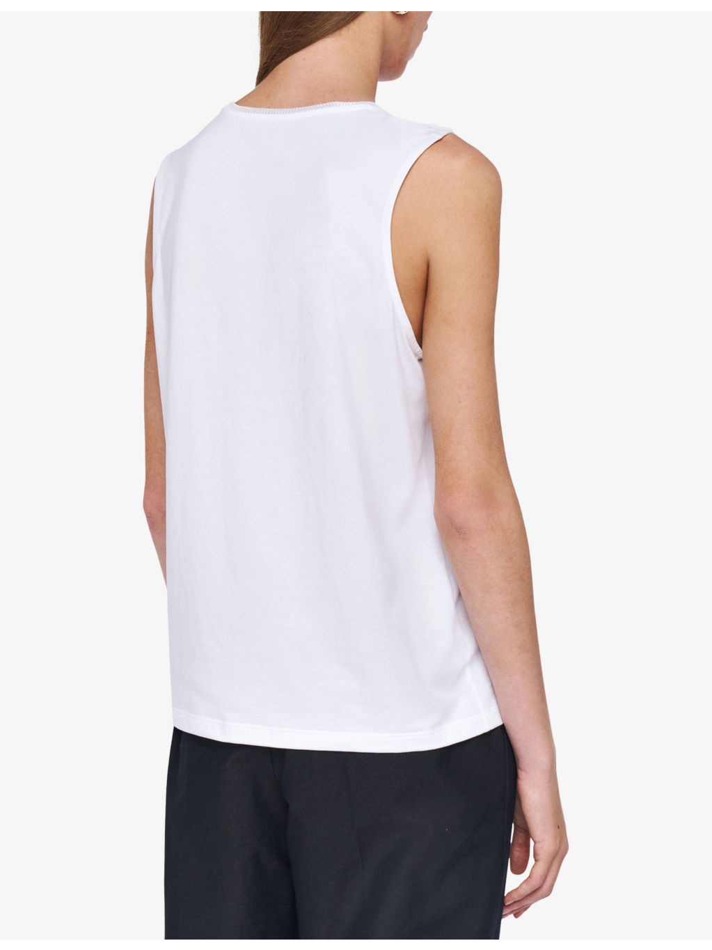Round-Neck Cotton and Silk-Blend Tank Top - 4