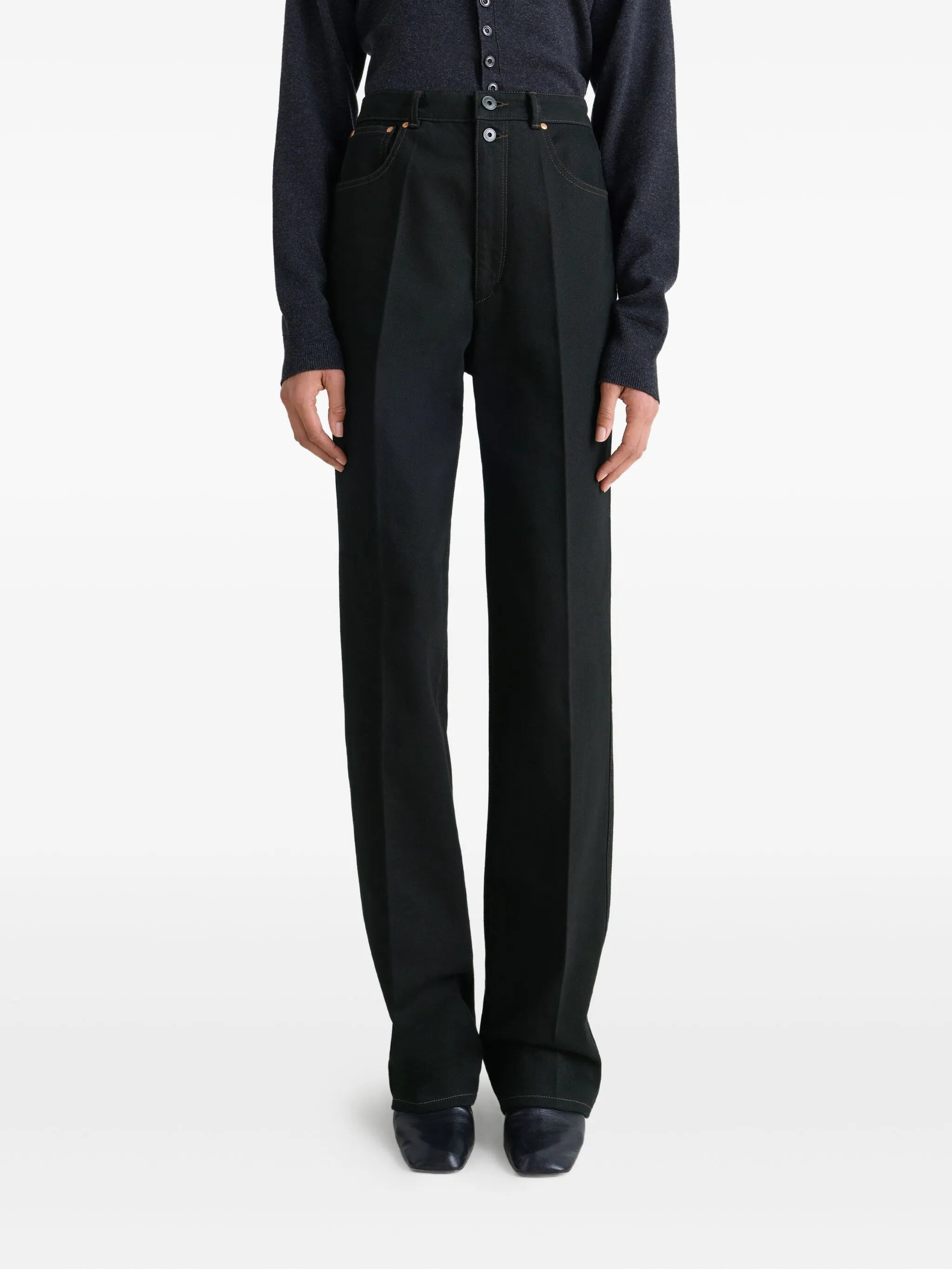 high-waisted trousers - 4
