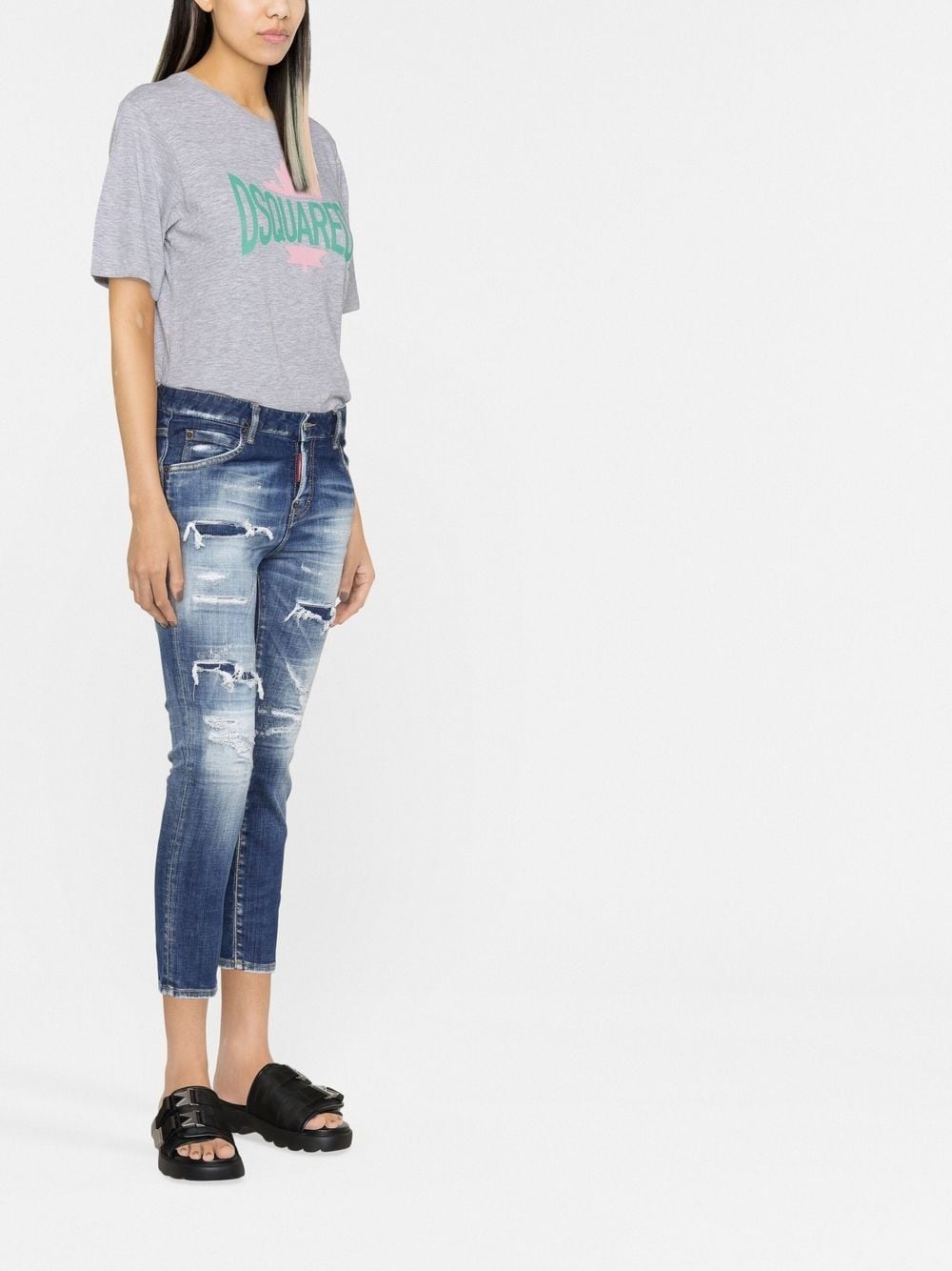 logo-print T-shirt - 3