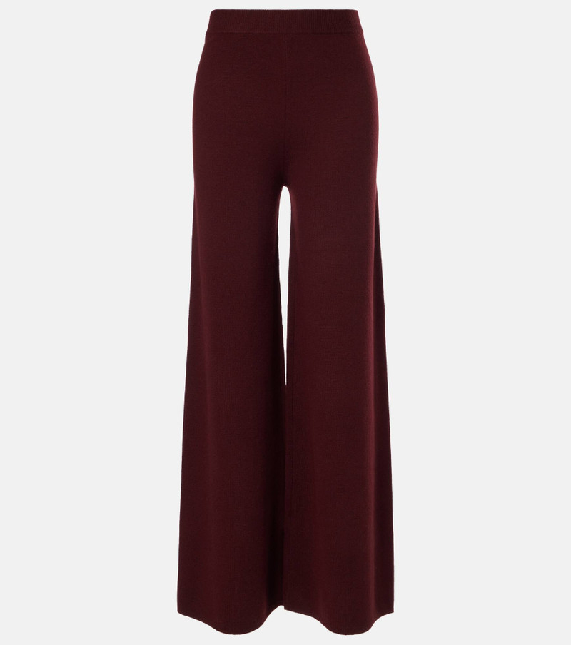 Judy wool and cashmere wide-leg pants 1
