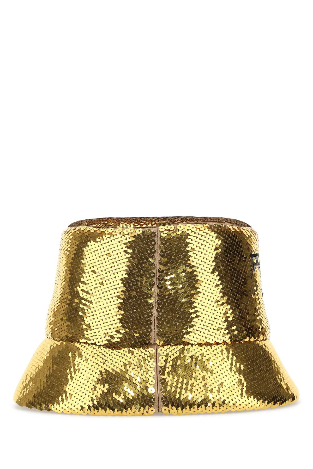 Prada Women Gold Sequins Bucket Hat - 3