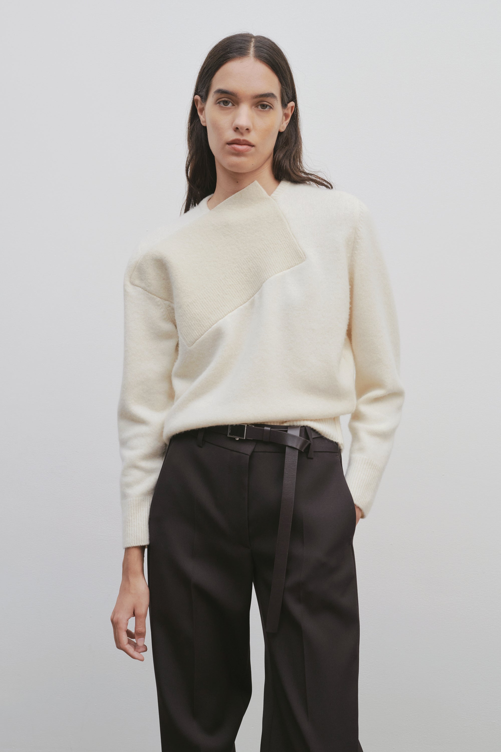 Enid Top in Merino Wool and Cashmere - 3