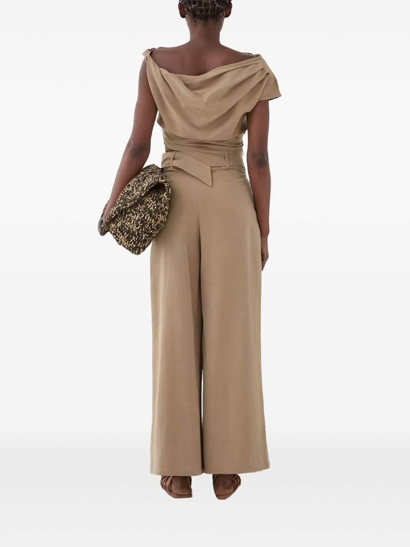 ELEH belted pleated trousers outlook