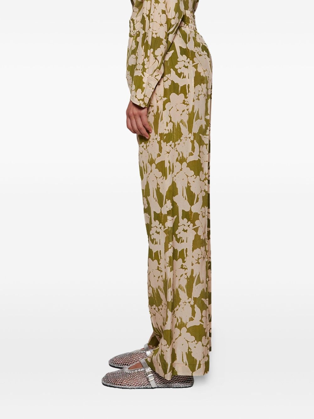 floral-print trousers - 4