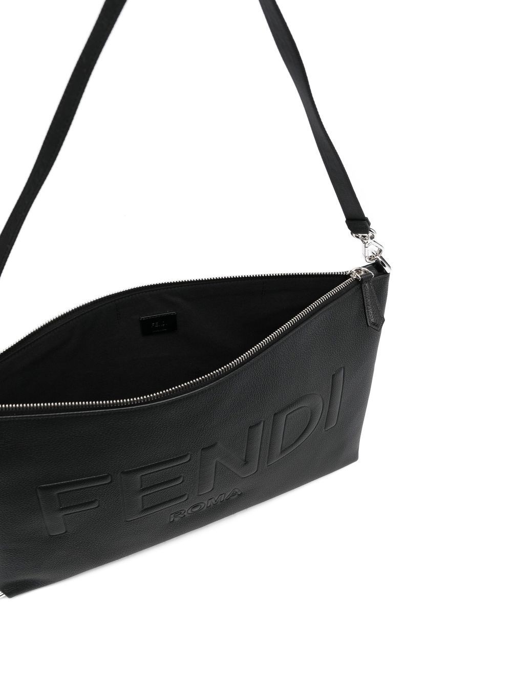 embossed-logo clutch bag - 5