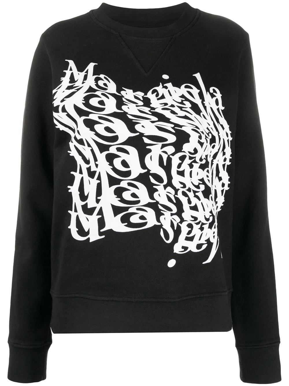 logo print crew neck sweatshirt - 1