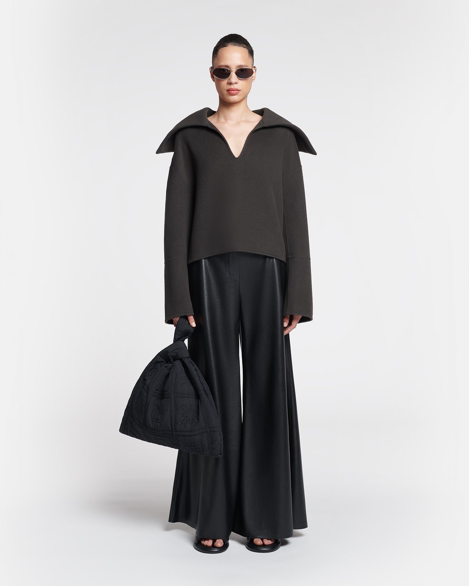 Double Wool And Silk Sweater - 4