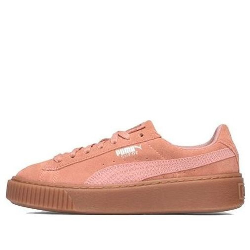 (WMNS) PUMA Suede Platform 'Pink Brown' 365109-02 - 1