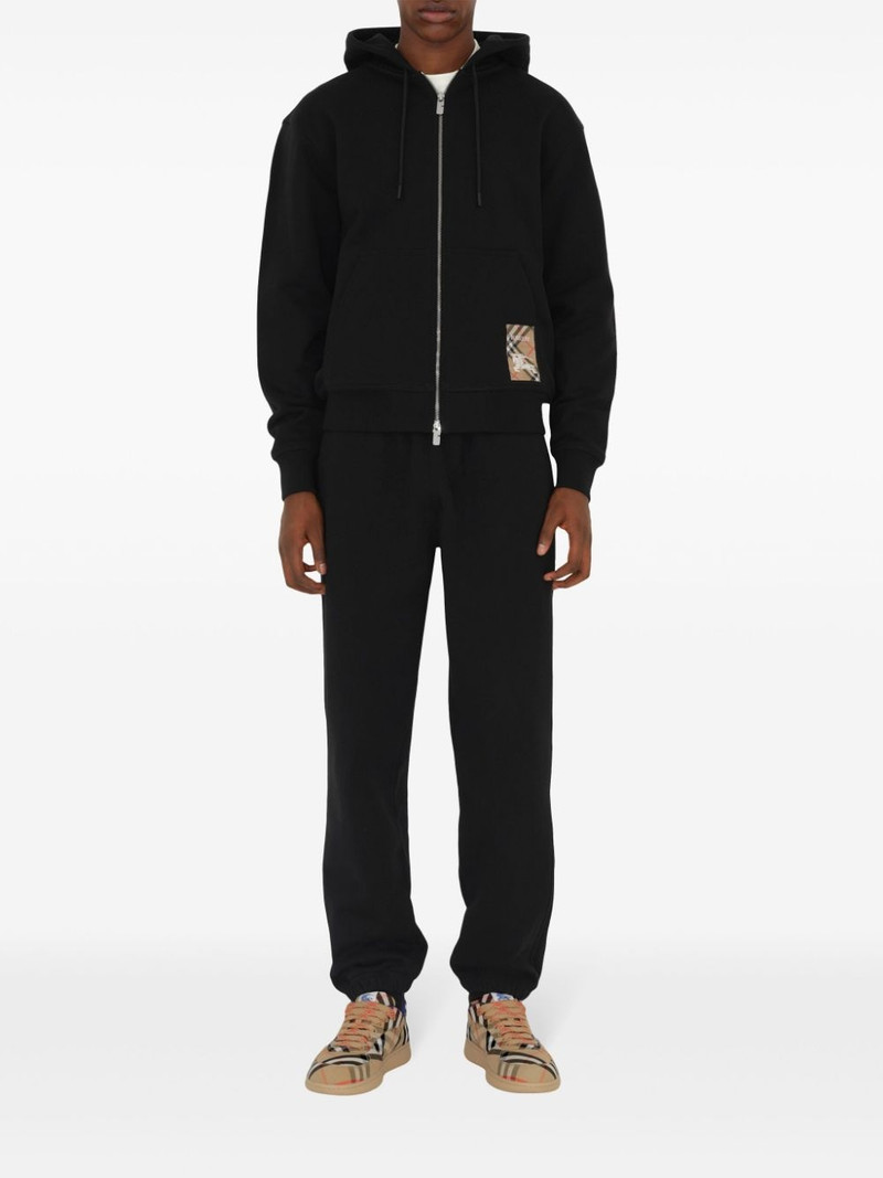 Burberry Check-label hoodie outlook