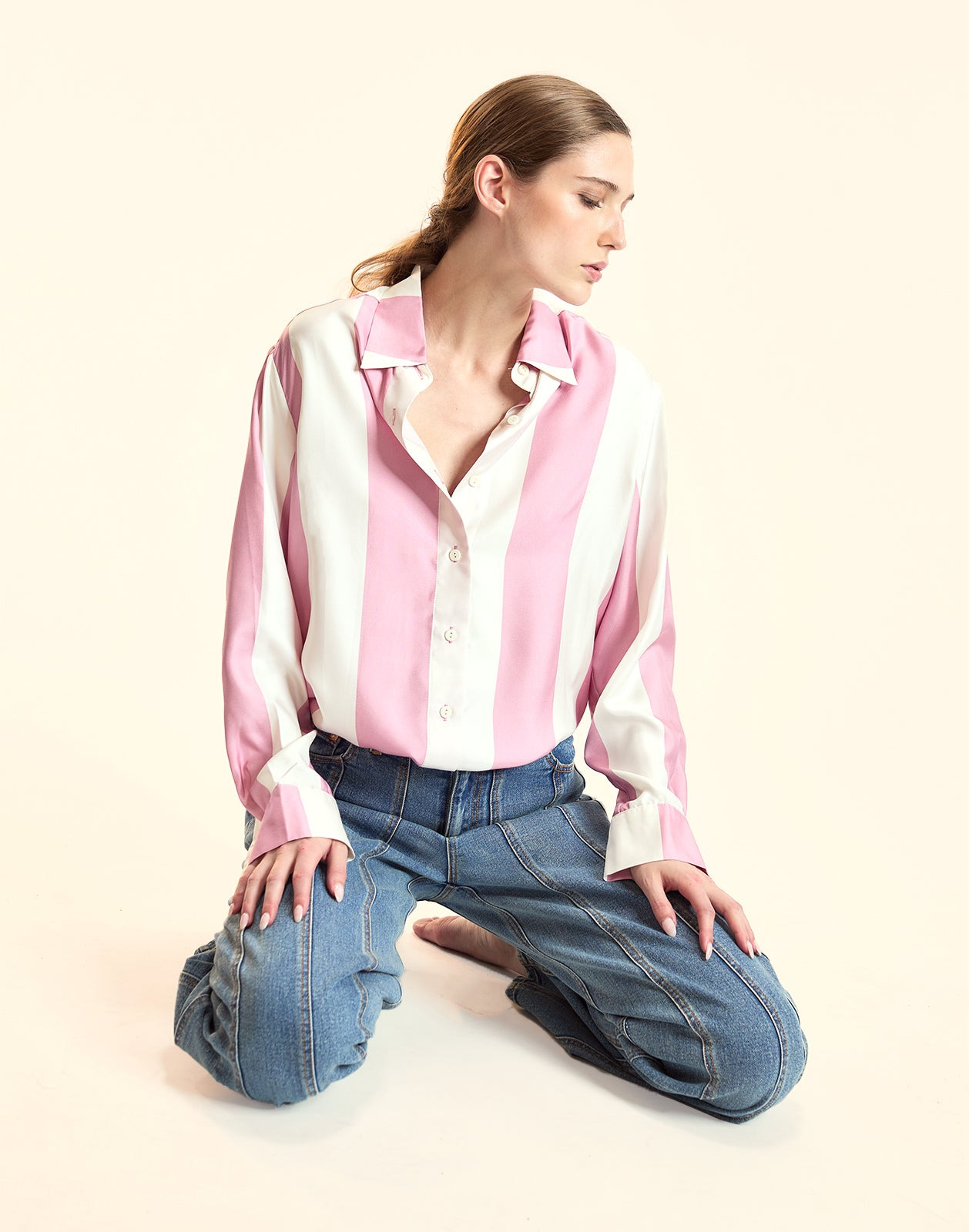 Collectible Stripe Silk Shirt - 3