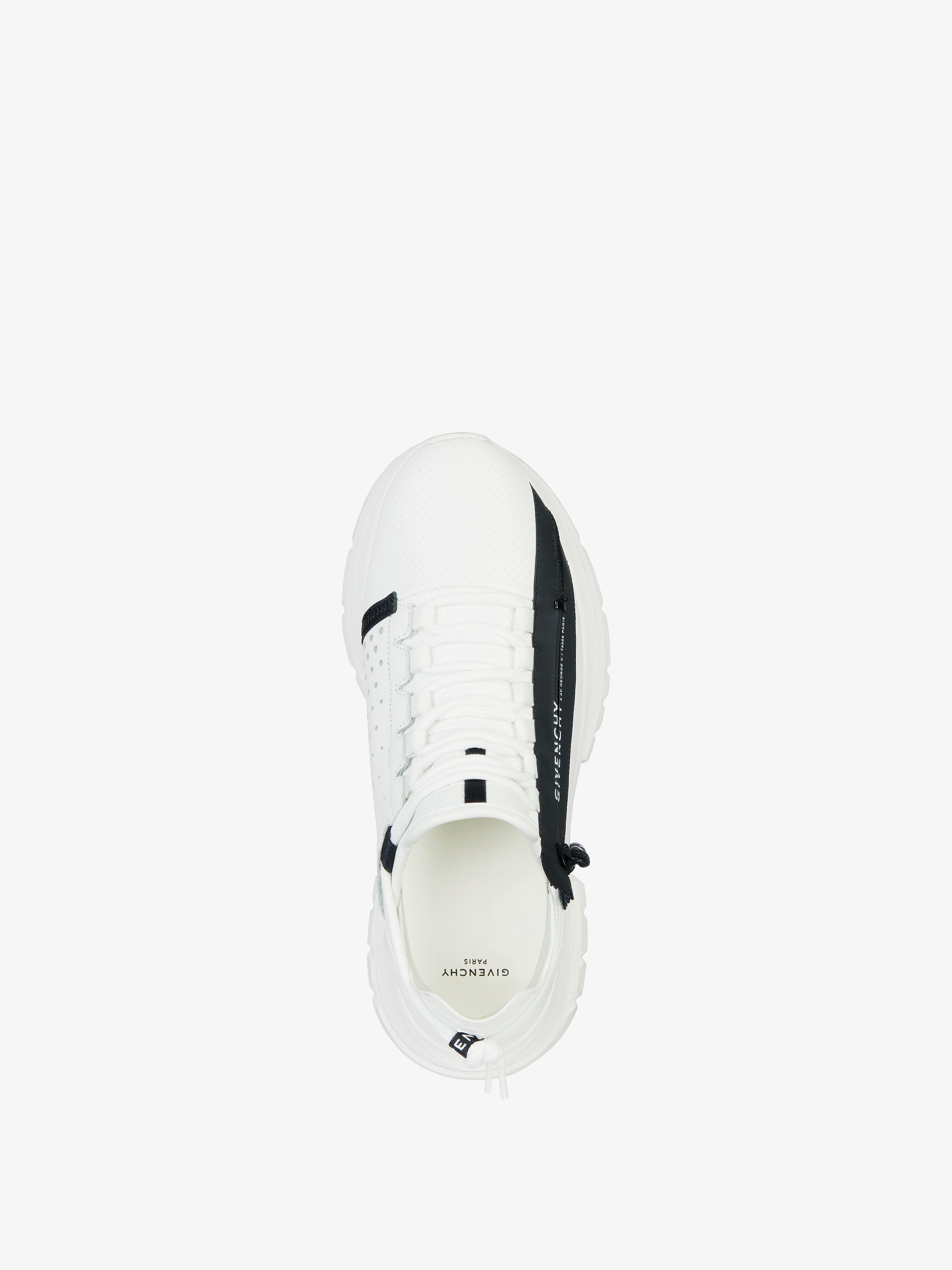 SPECTRE RUNNER SNEAKERS IN PERFORATED LEATHER WITH ZIP - 5