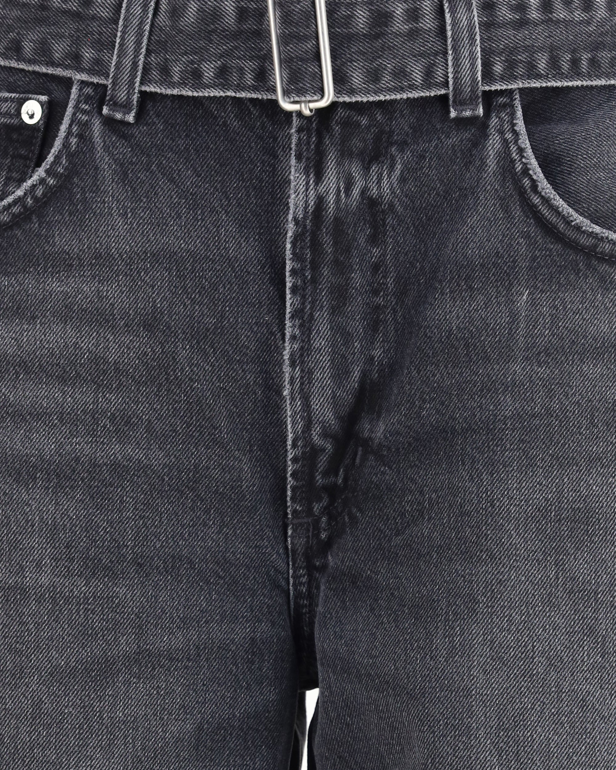 Cuffed Taper wide Jeans - 3