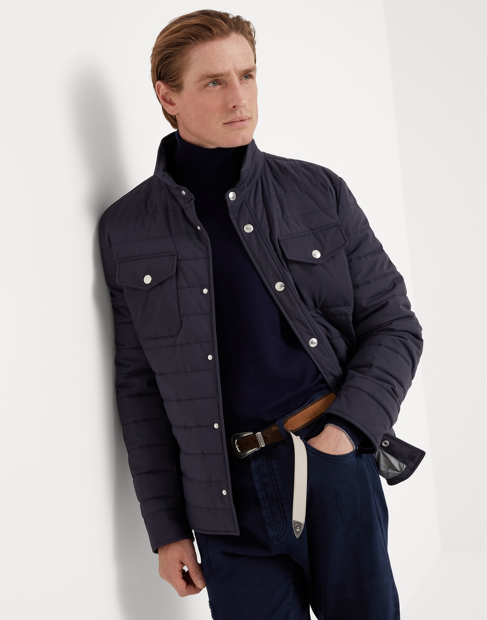 Bonded matte nylon outerwear jacket with Thermore® padding - 4