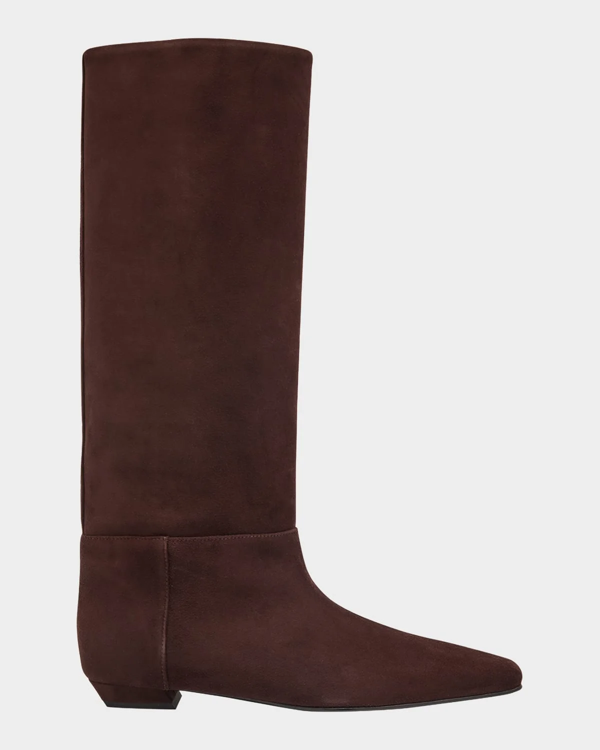 Trap Flat Leather Knee-High Boots - 1