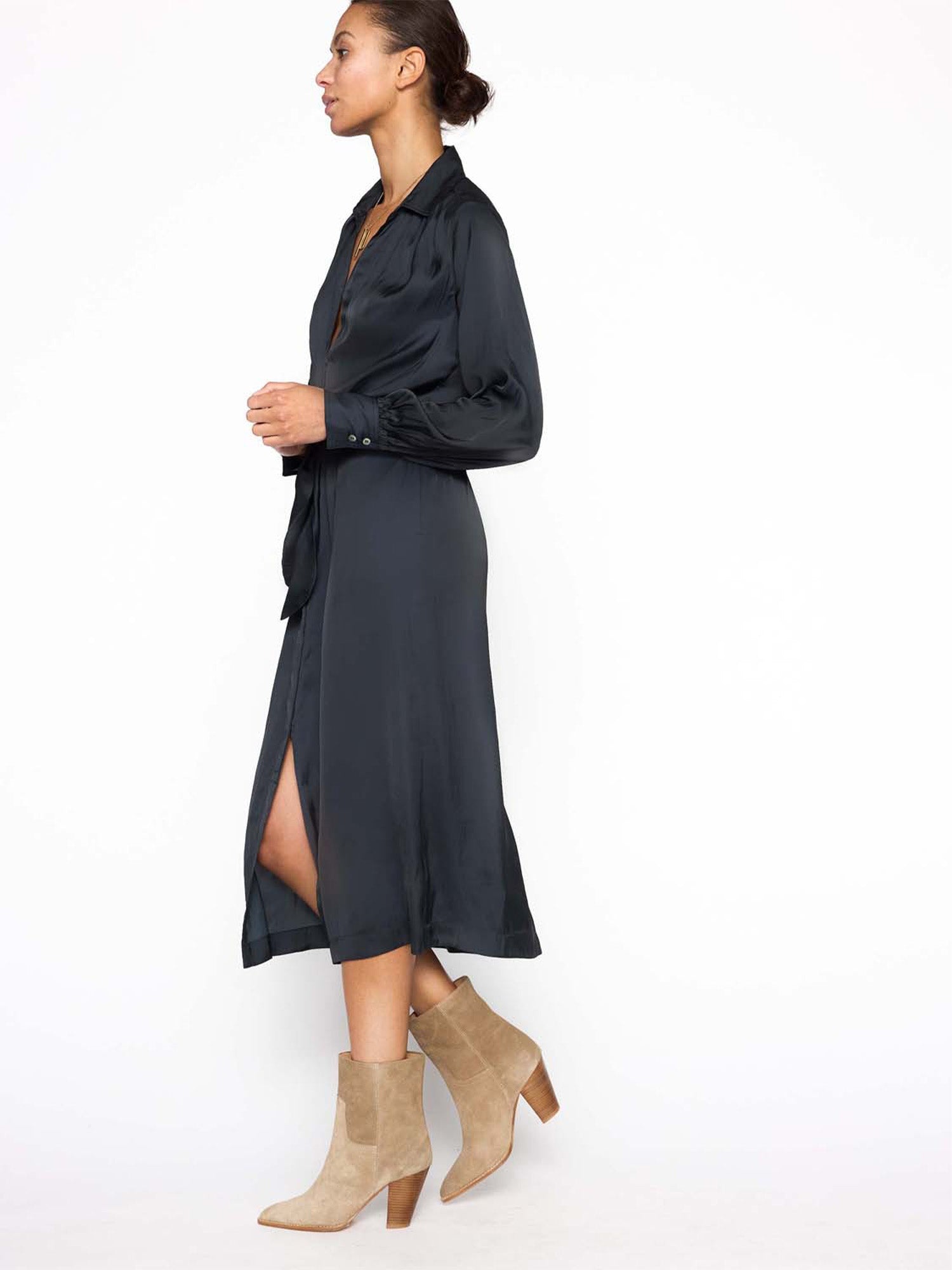 The Madsen Midi Shirt Dress - 4