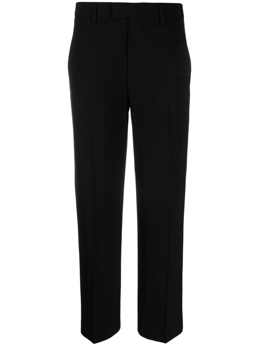 cropped cotton trousers - 1