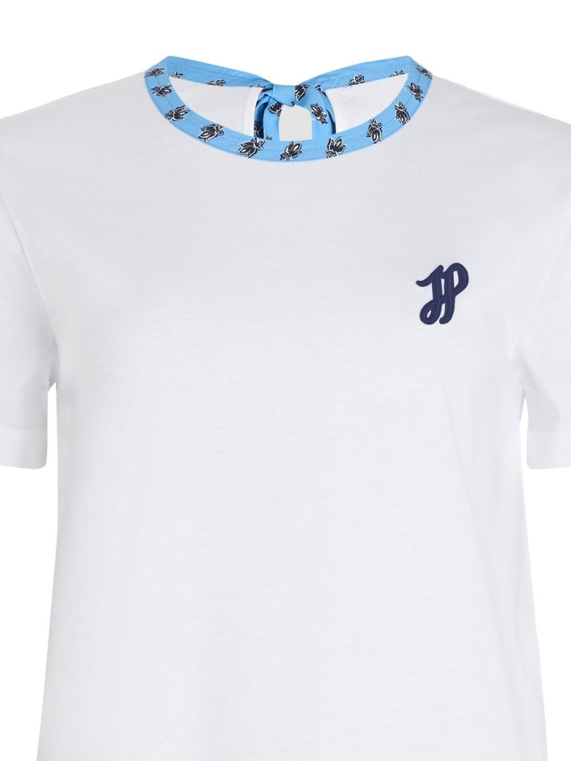 PATOU contrast-collar organic cotton T-shirt outlook