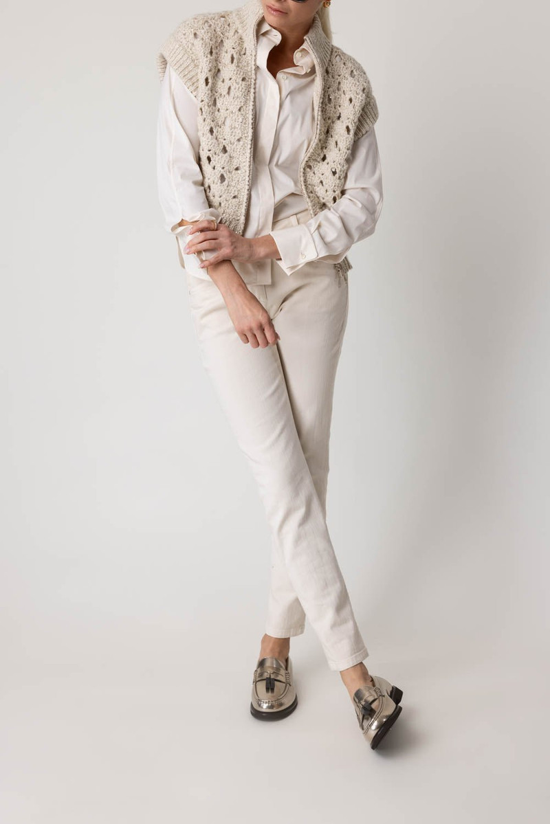 Brunello Cucinelli Wide Gauge Zip Vest outlook