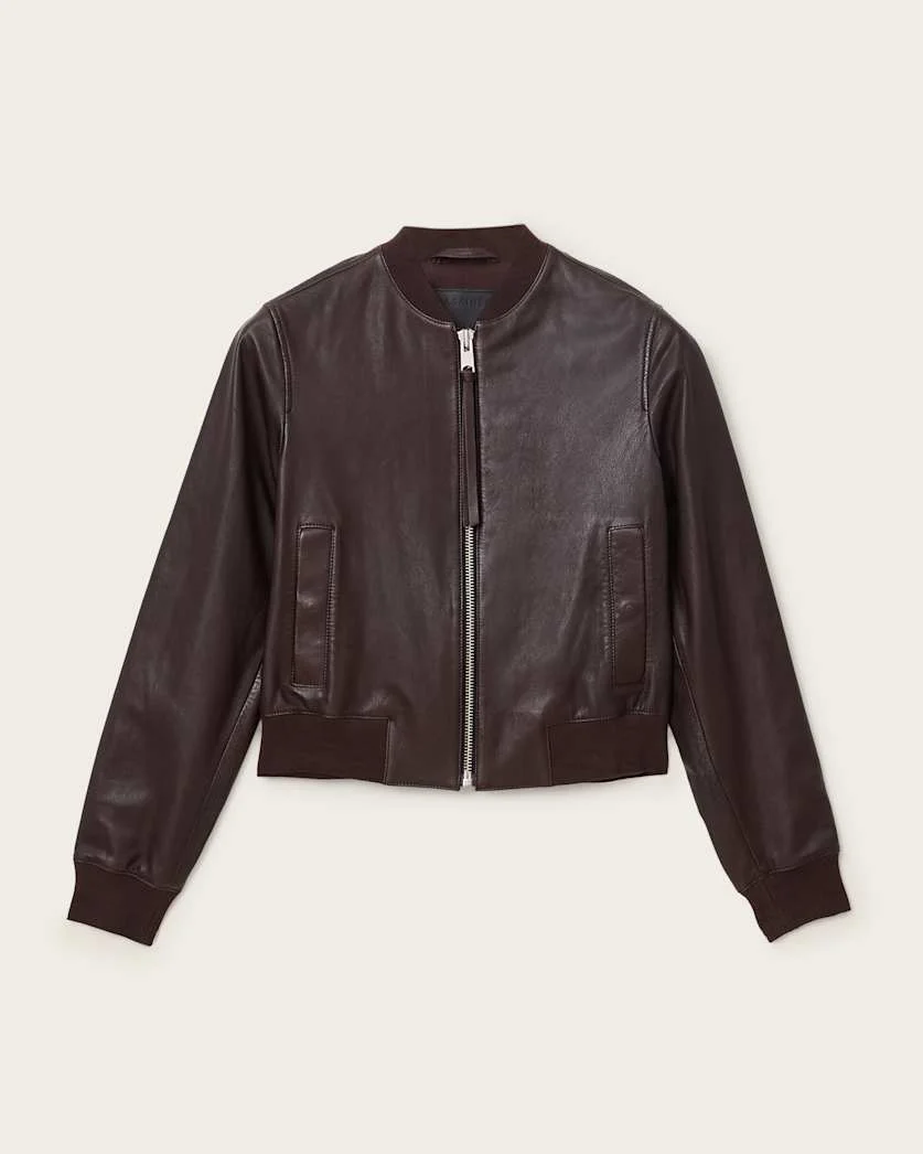 ORTEN LEATHER BOMBER JACKET - 1