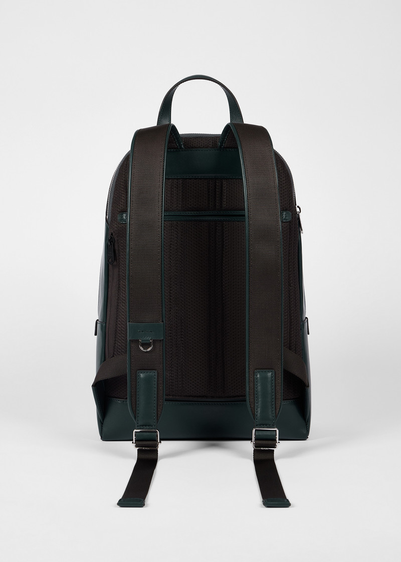 Teal Leather Backpack 6