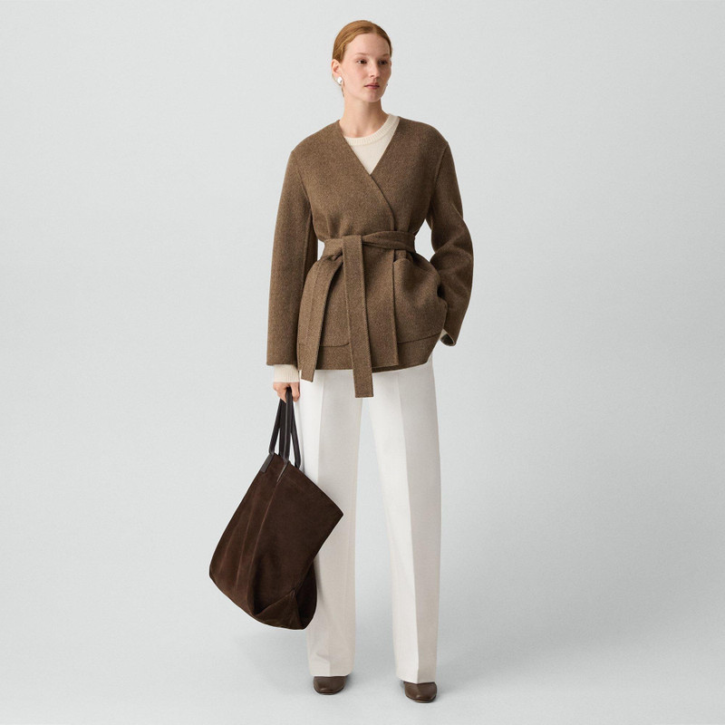 Theory Cardigan Jacket in Double-Face Wool Twill outlook