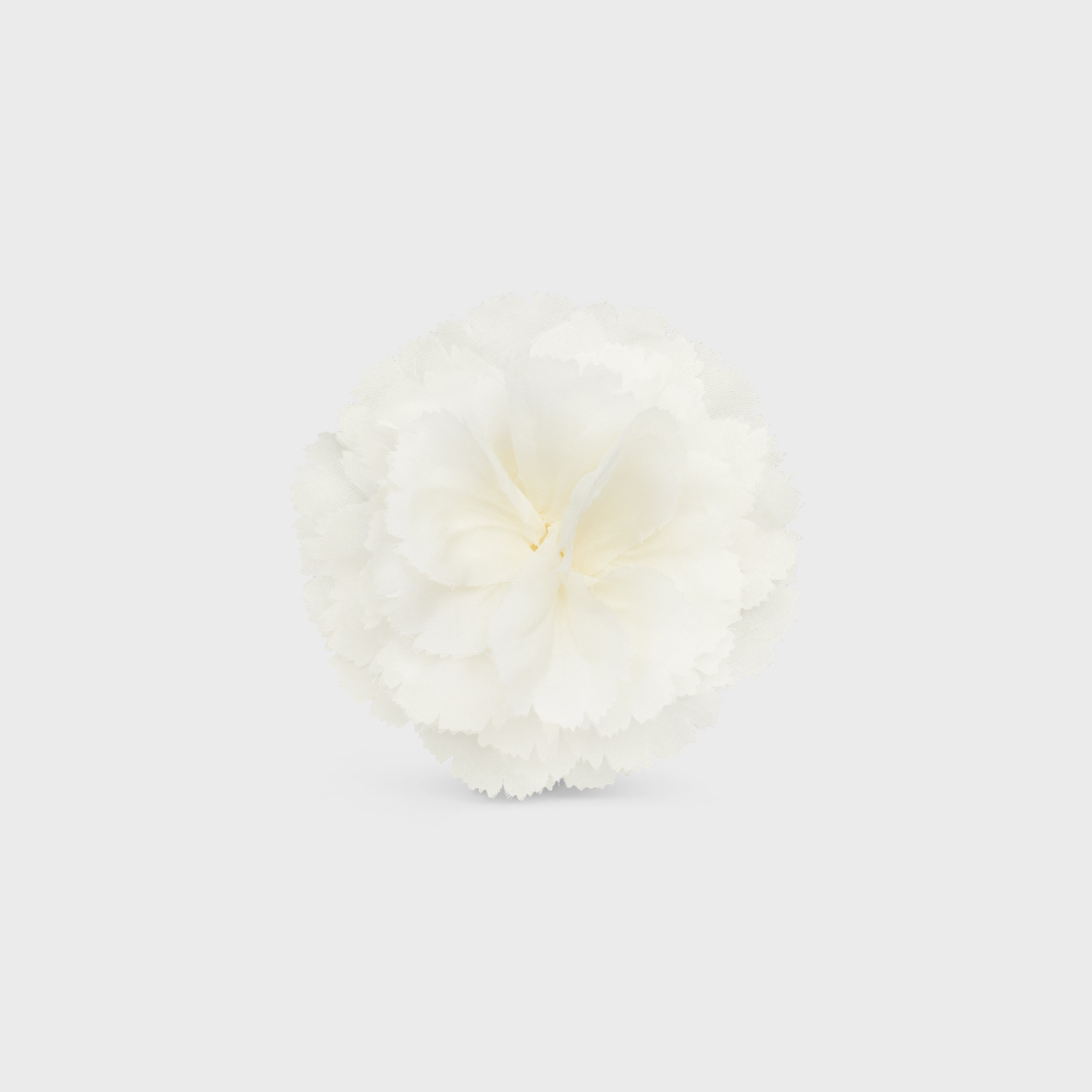 Fleur Celine Œillet Lapel Pin IN Silk, Brass and Steel - 1