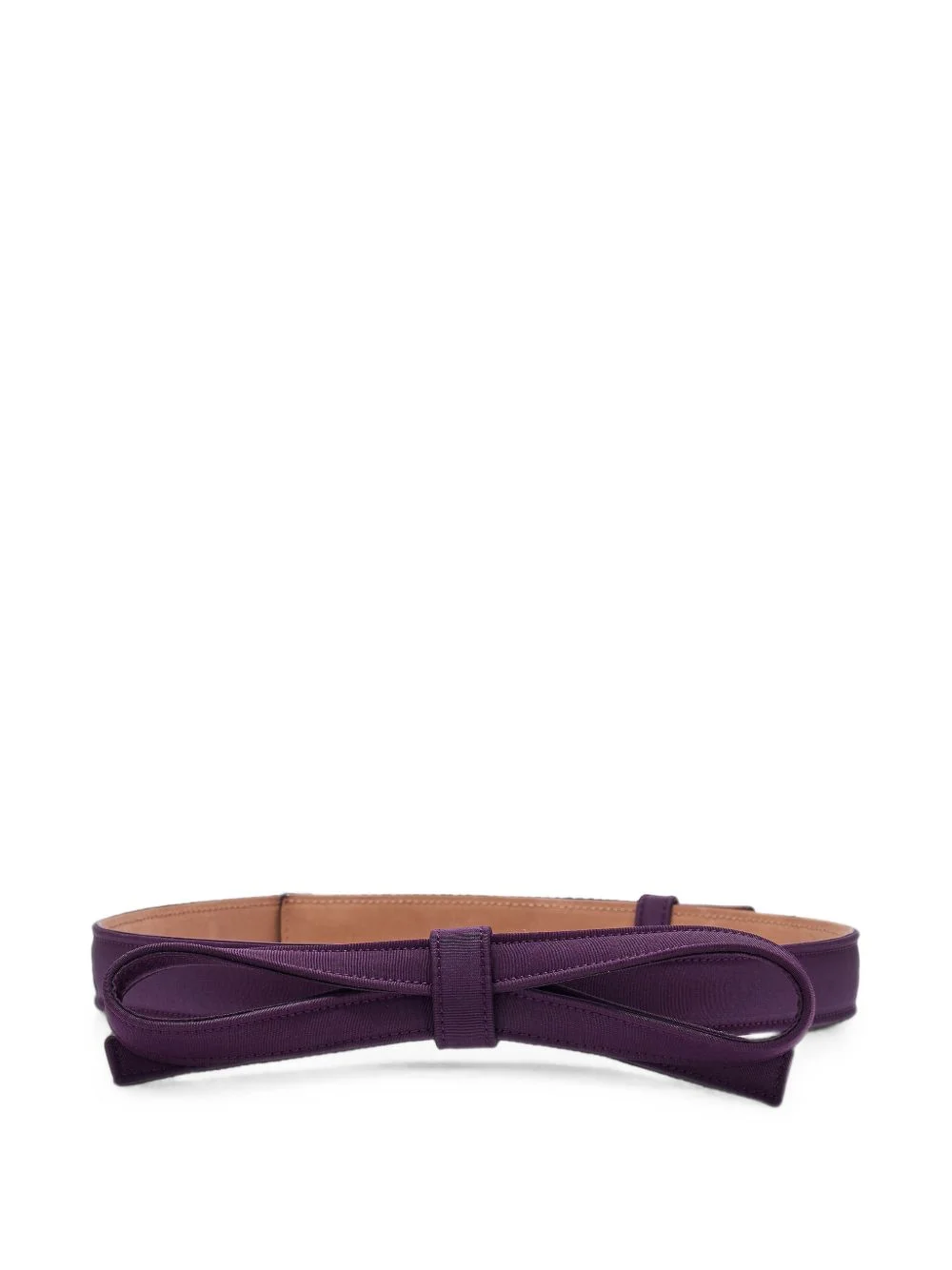 bow-detail silk belt - 1