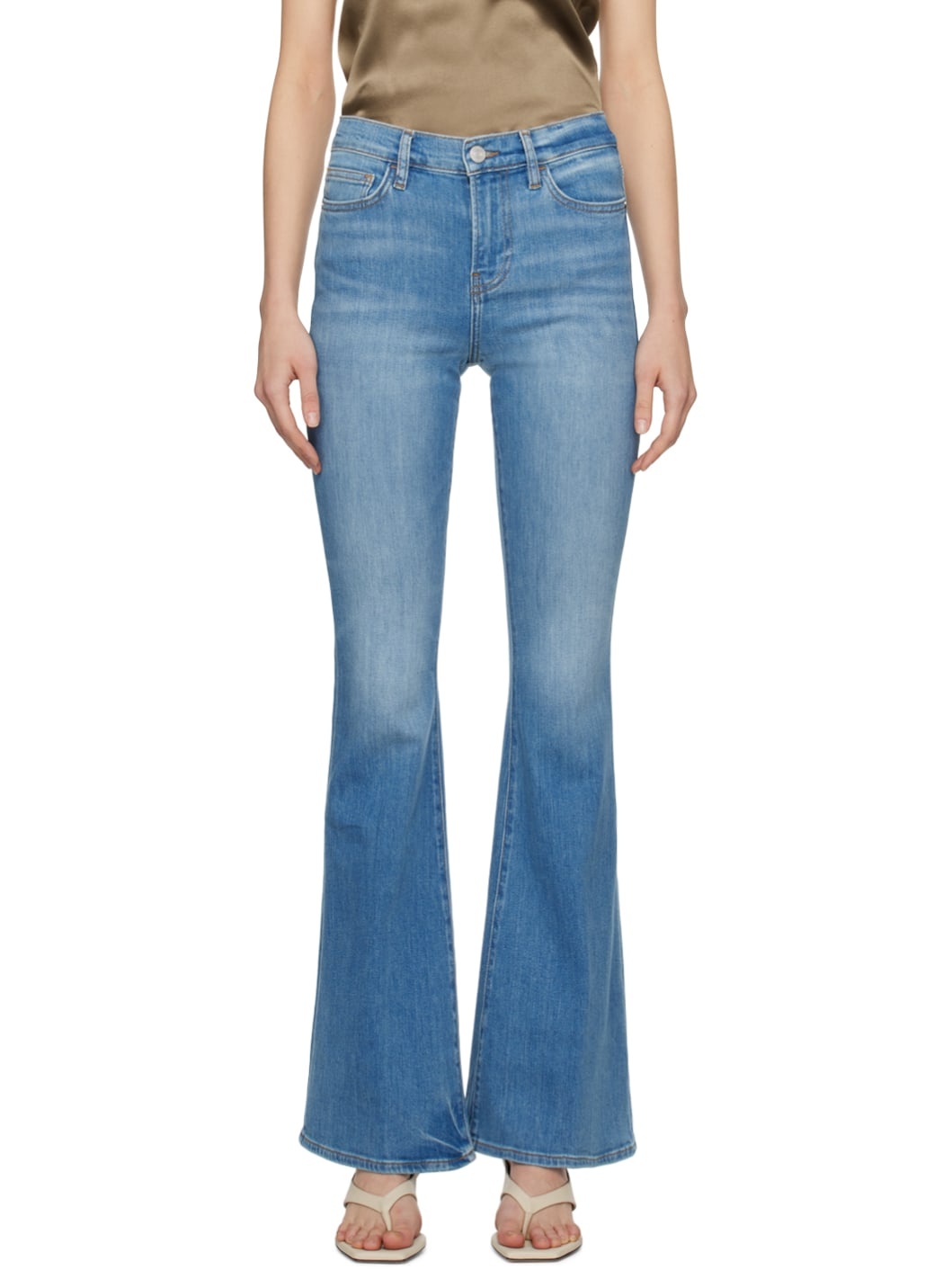 Blue 'Le High Flare' Jeans - 1