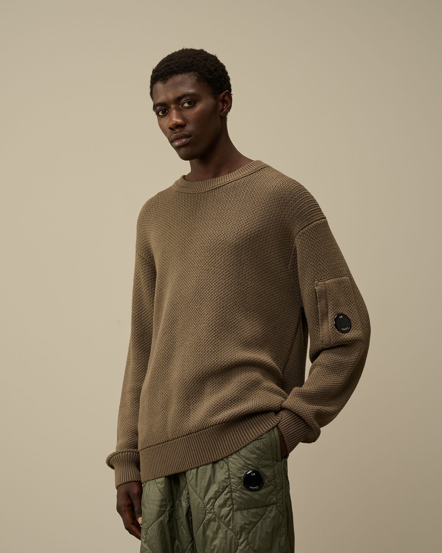 Re-Wool Lens Crewneck Knit - 2