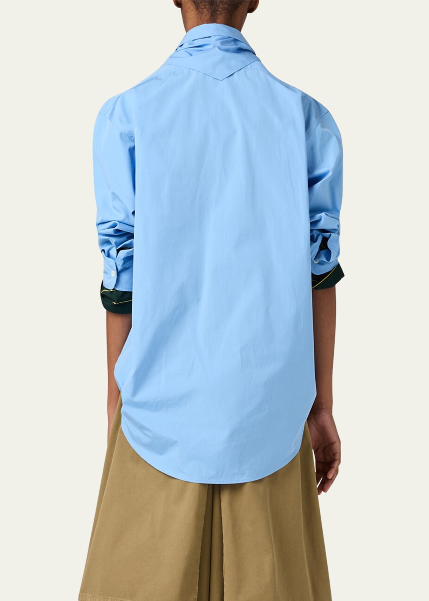 Neck-Tie Button-Down Shirt - 3
