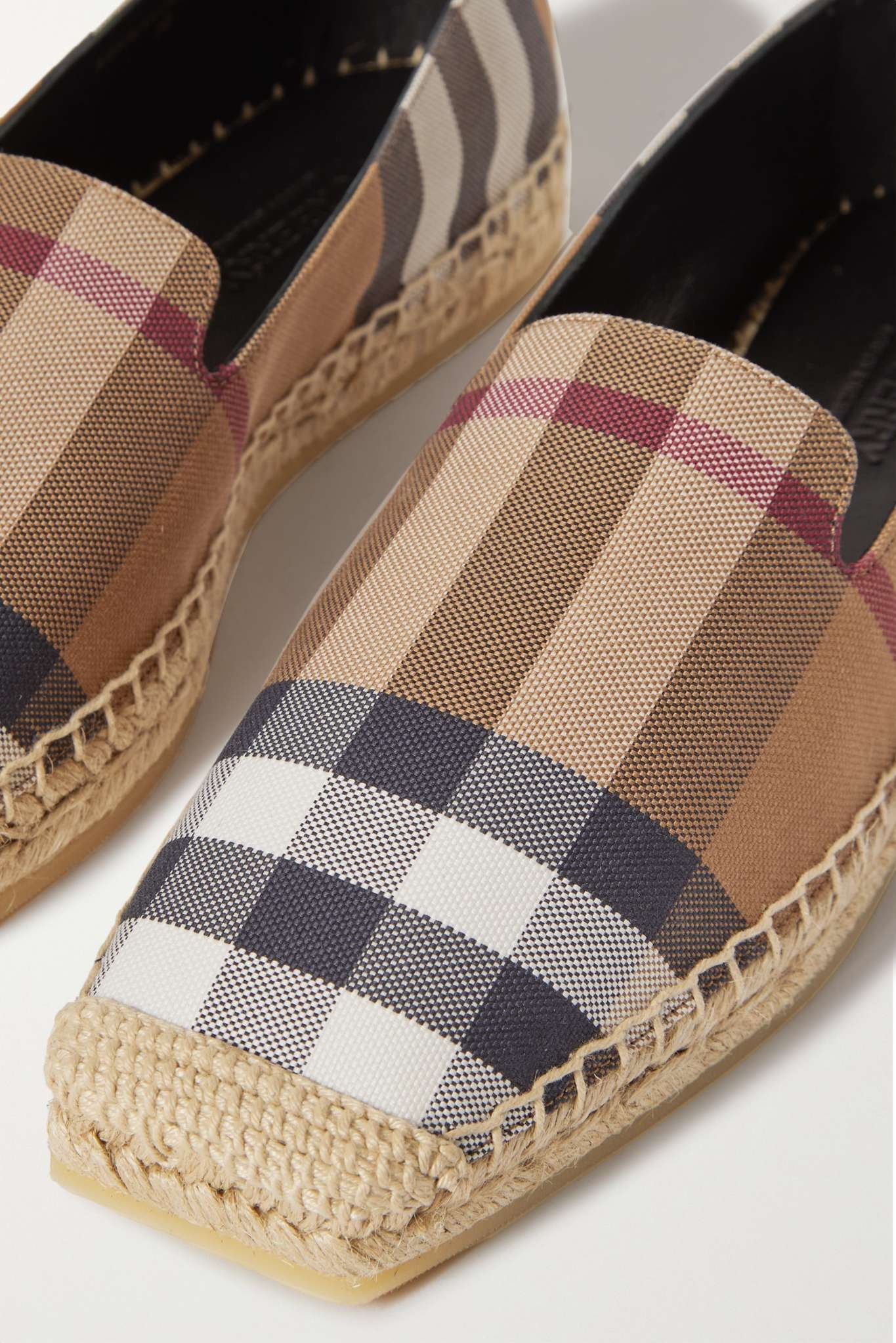 Checked canvas espadrilles - 4