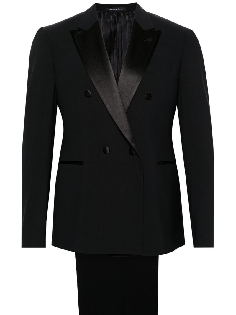 double-breasted wool suit 1