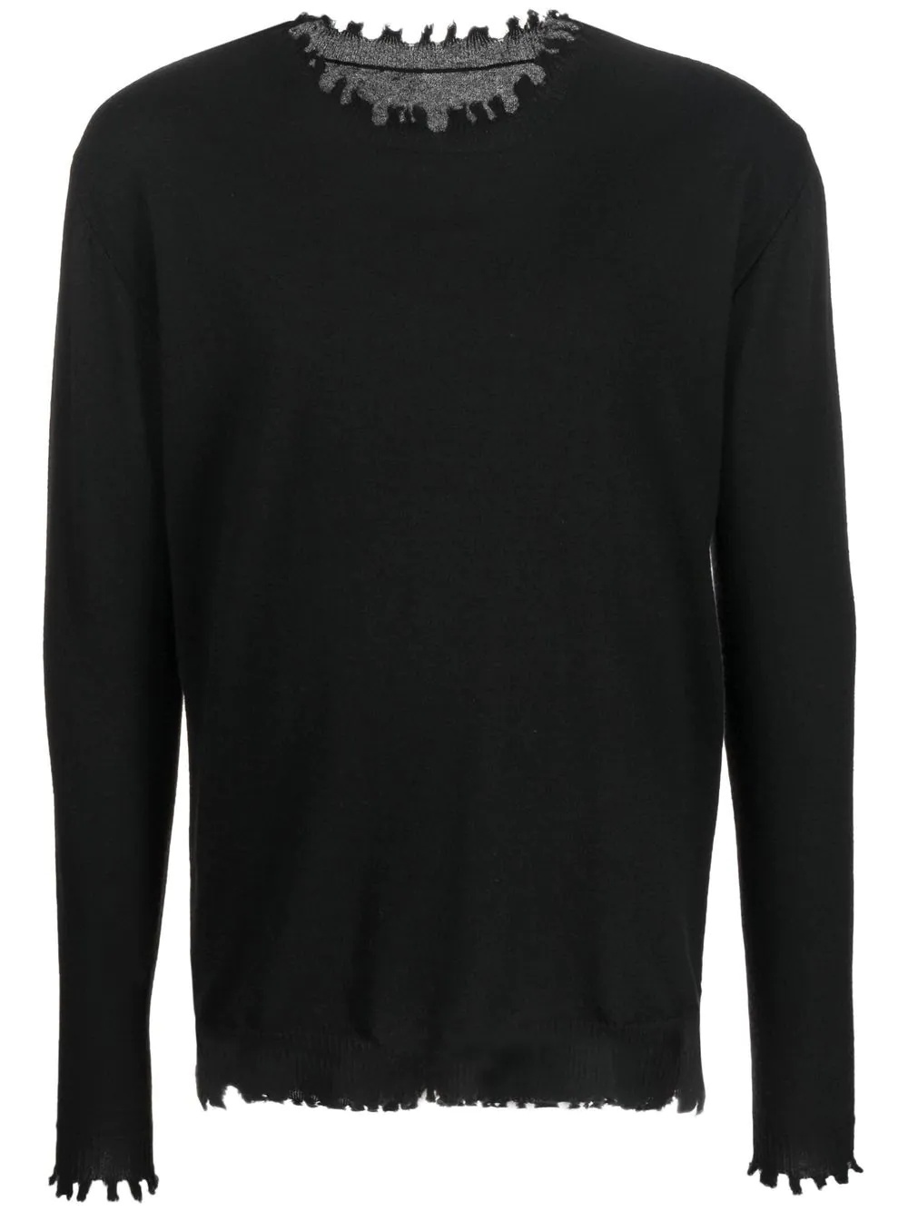 cashmere raw-cut jumper - 1