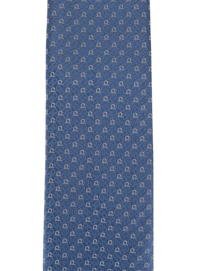 Salvatore Ferragamo jacquard Gancini pattern tie outlook