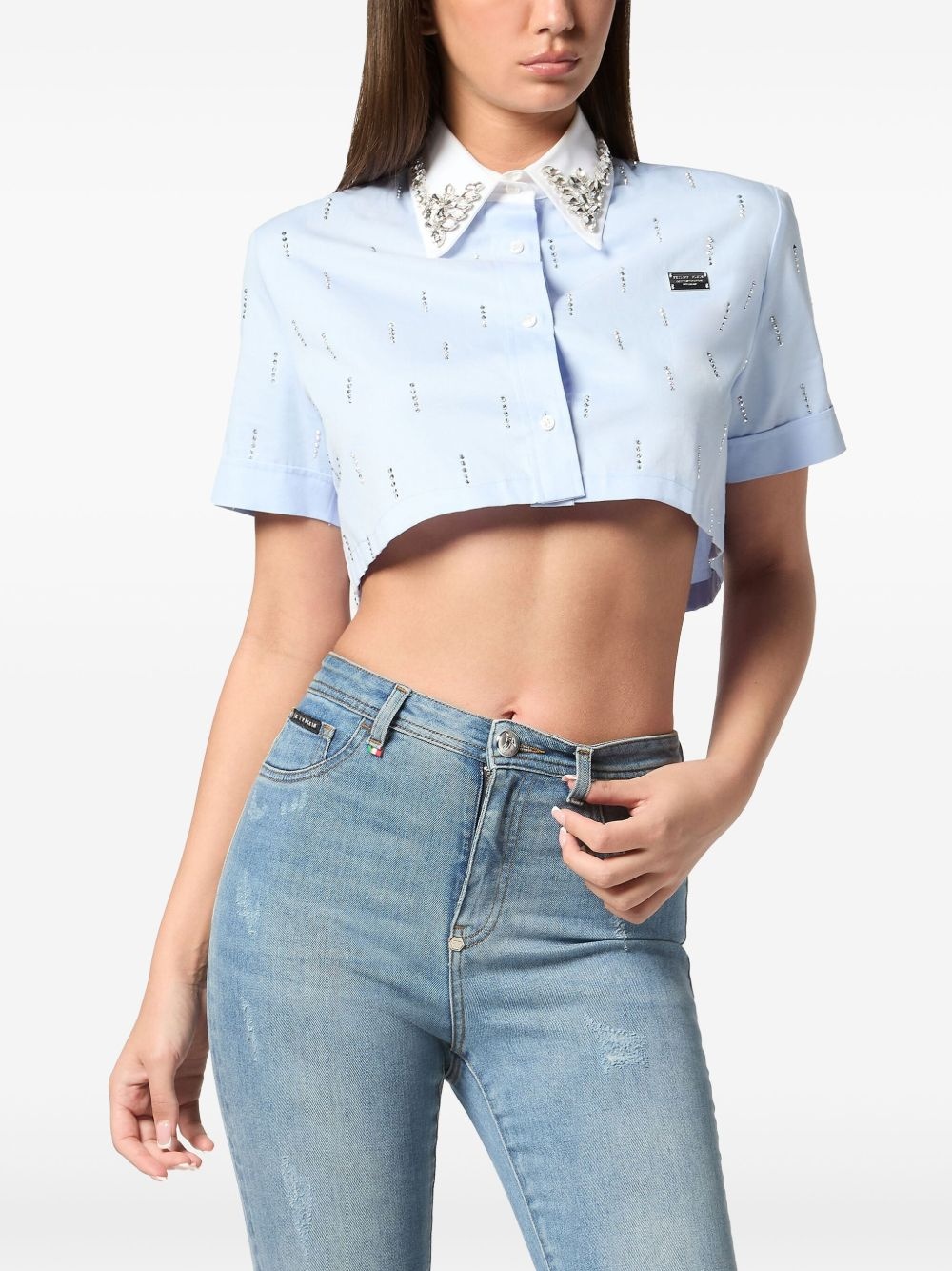 cropped shirt - 2