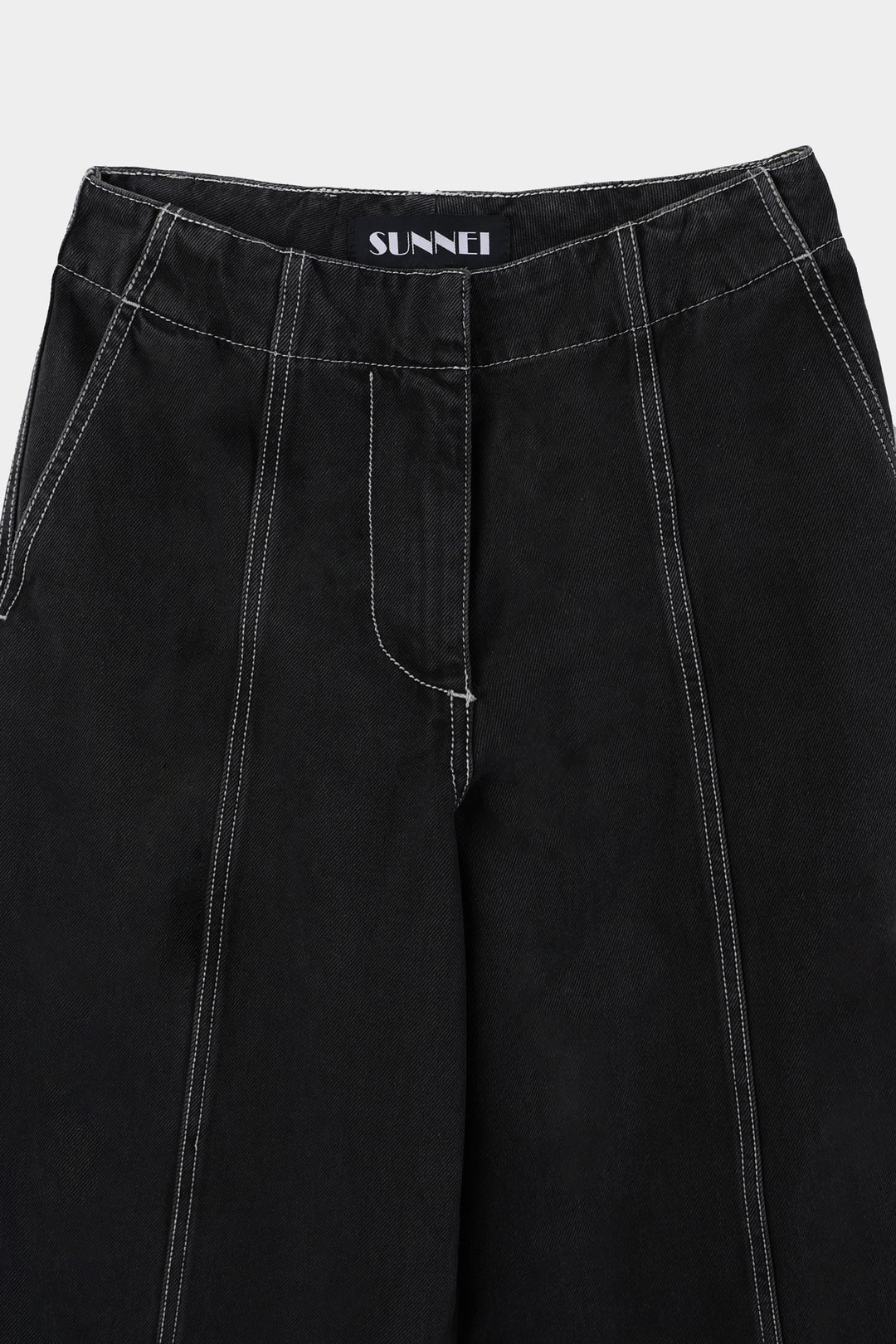 JUMP PANTS / washed denim / black - 3