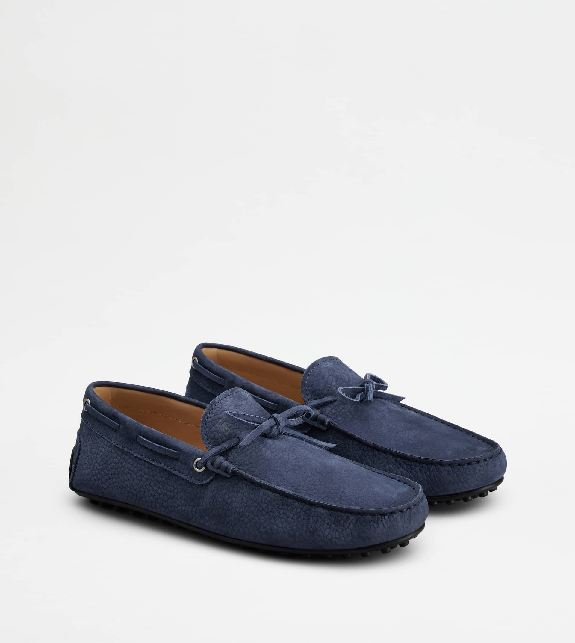 CITY GOMMINO DRIVING SHOES IN NUBUCK - BLUE - 3