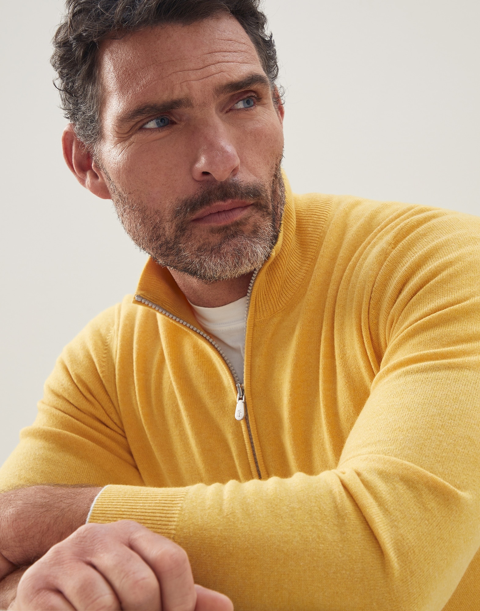 Cashmere turtleneck sweater with zipper - 3