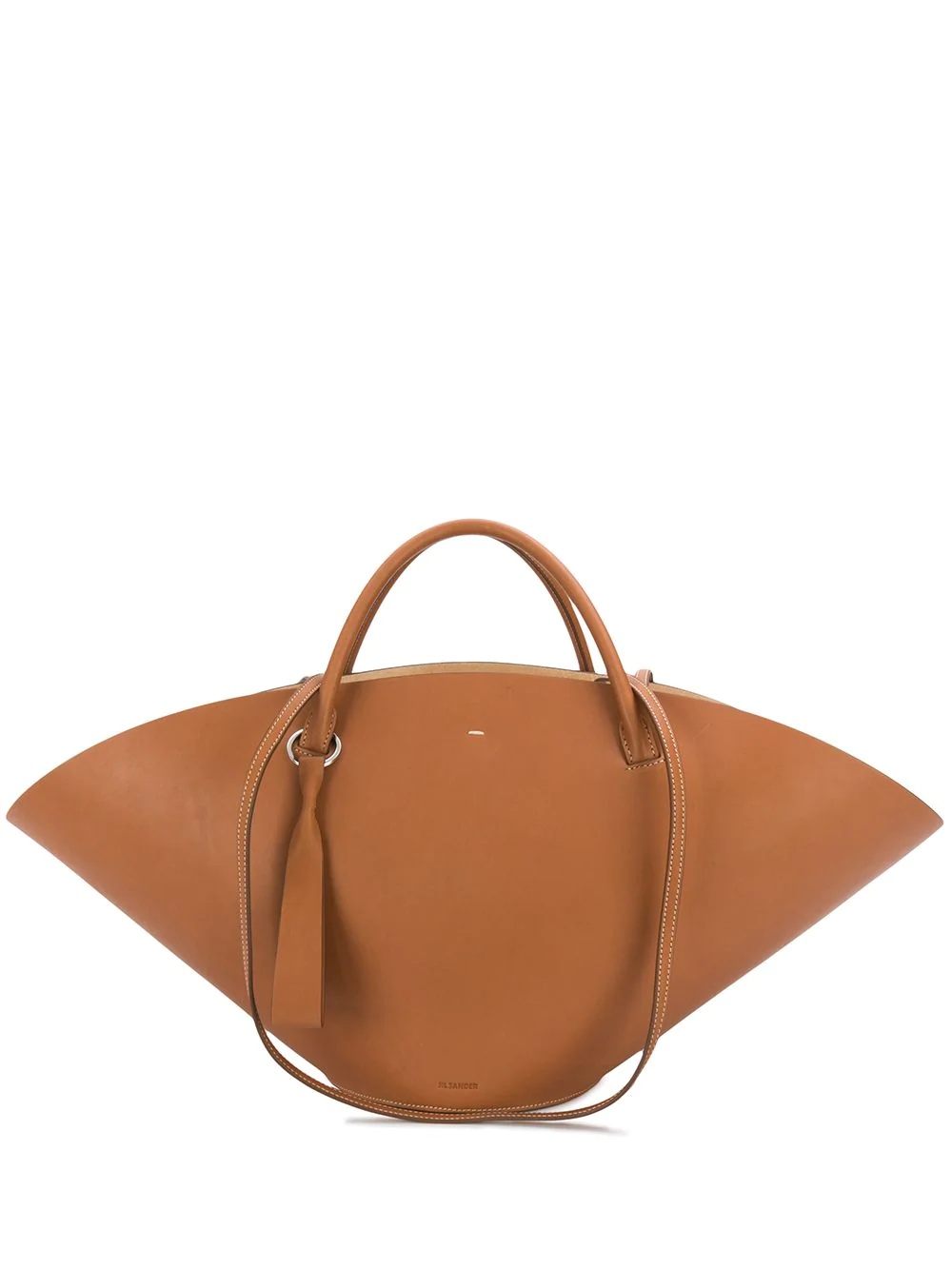 leather tote bag - 1