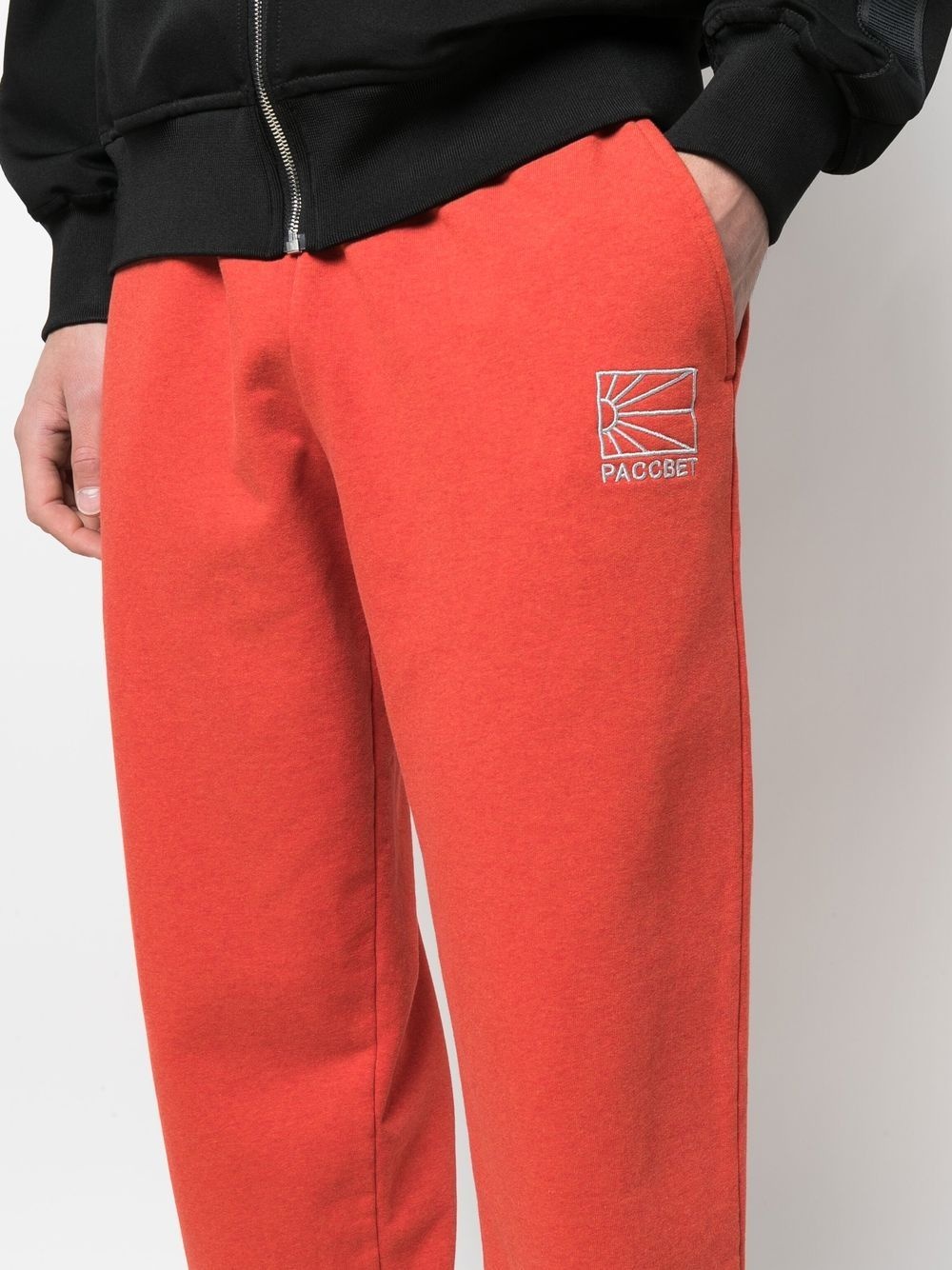 embroidered logo track pants - 5