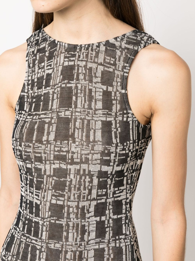 sleeveless knitted minidress 5