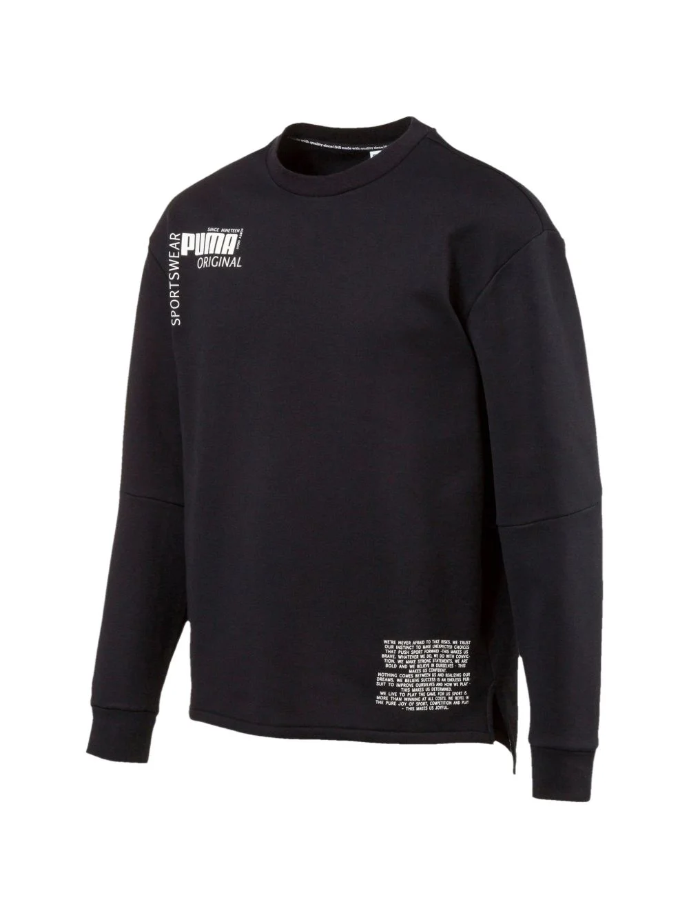 crew-neck long-sleeve sweatshirt - 1