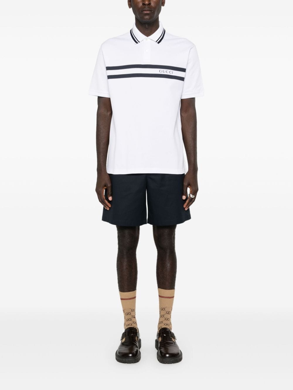 logo-print polo shirt - 2