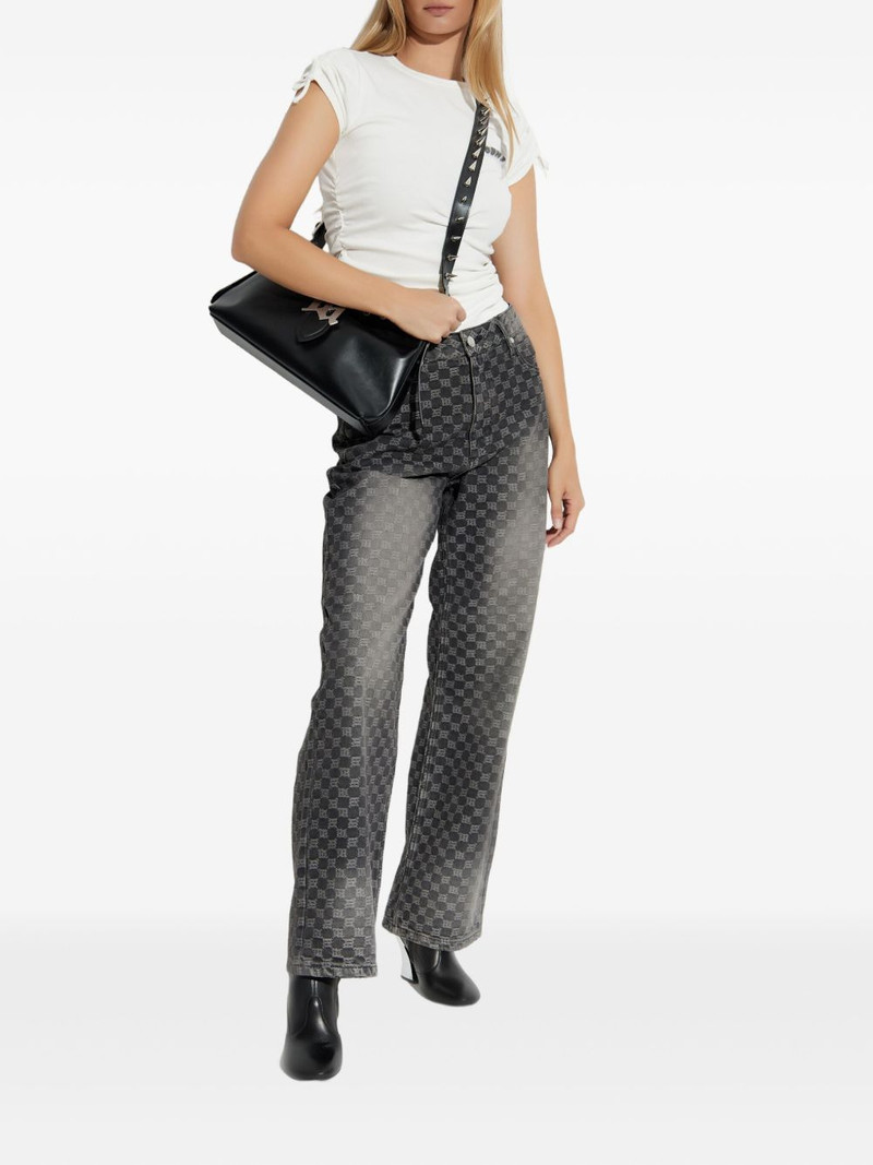 MISBHV monogram-check jeans outlook