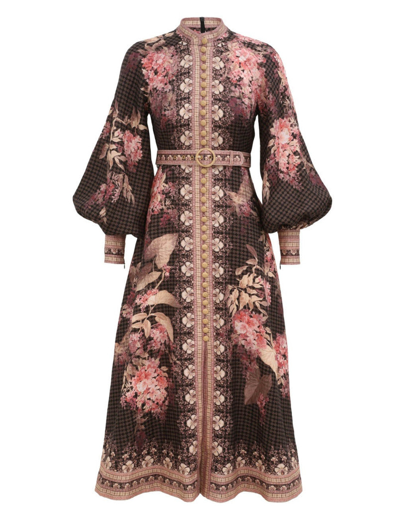 ILLUMINATE BUTTONED MIDI DRESS - 1