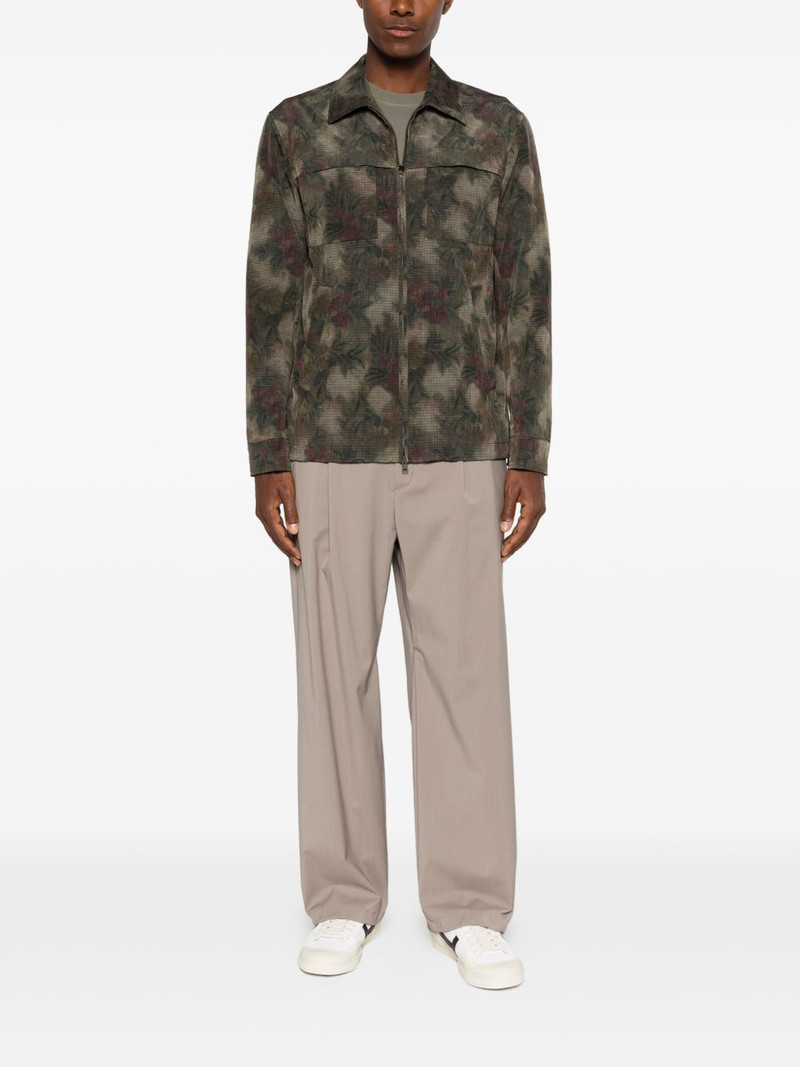 Herno pleated elasticated-waist trousers outlook