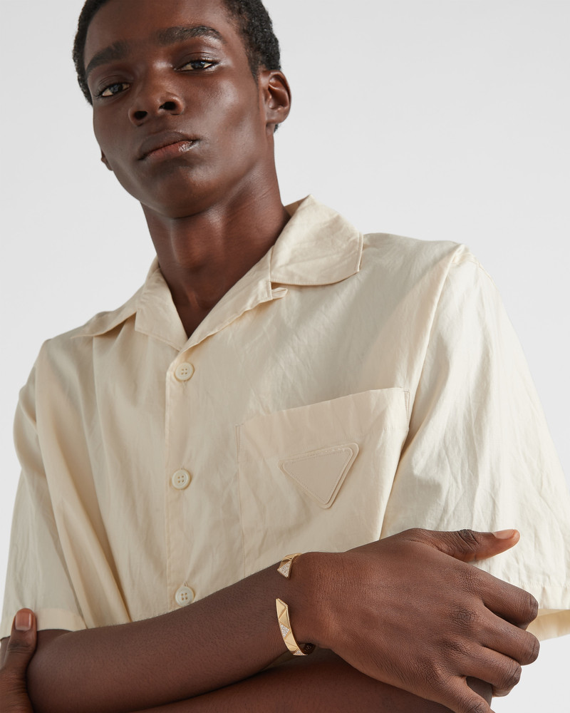 Eternal Gold bangle bracelet in yellow gold with pavé diamonds 6