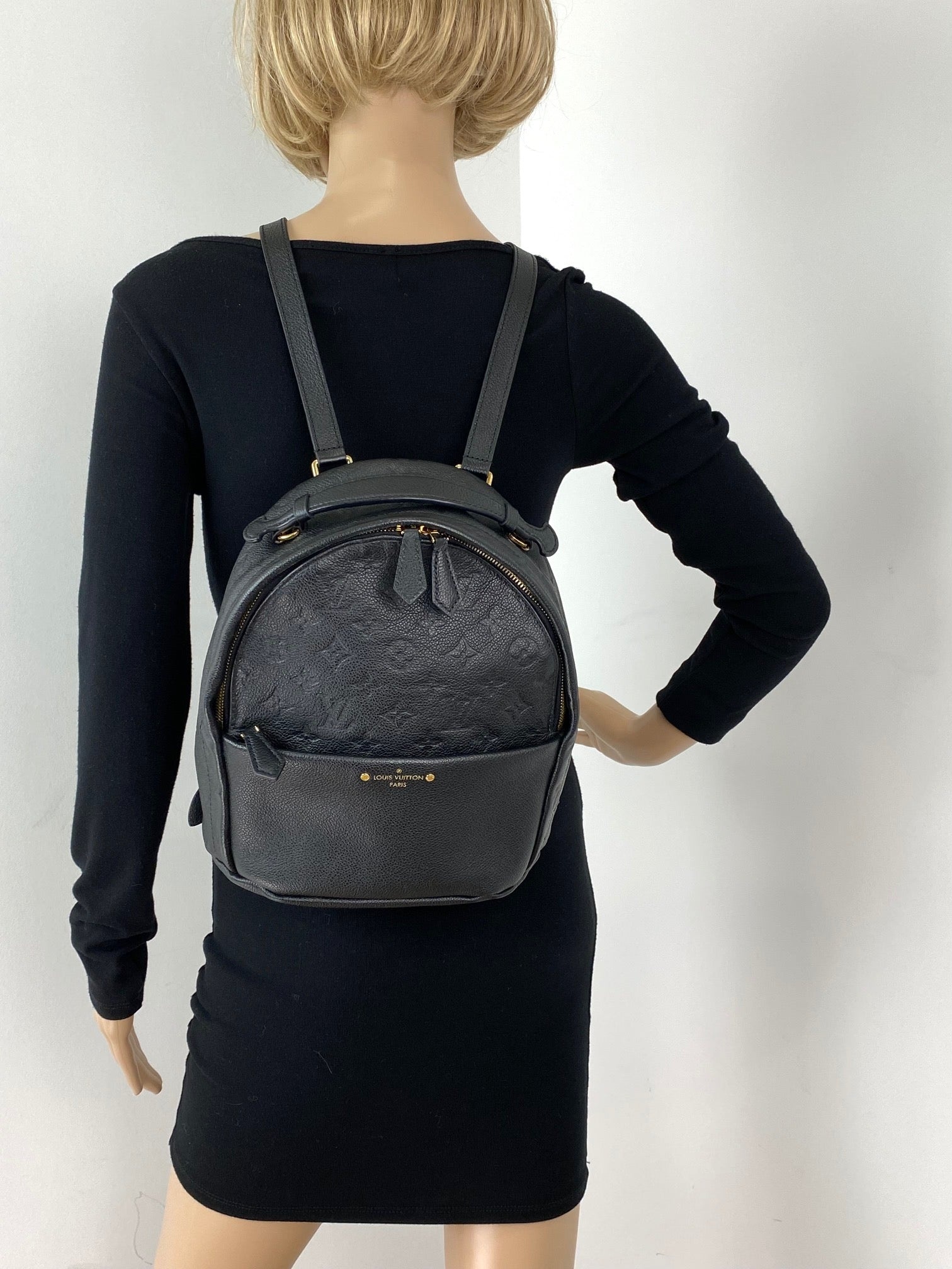Louis Vuitton Sorbonne Monogram Empreinte Backpack Travel School M44016  Preowned Leather ref.674072 - Joli Closet