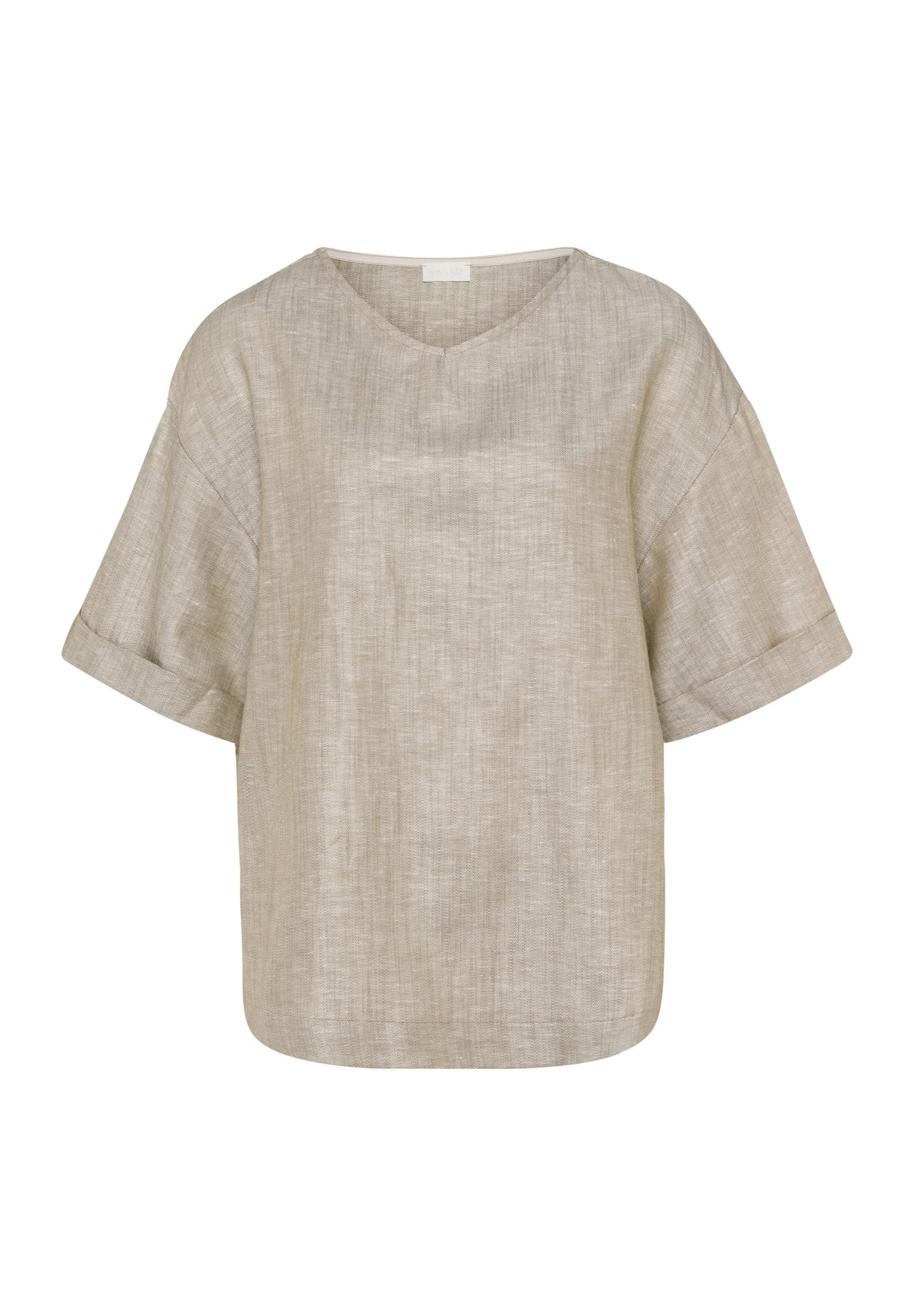 Urban Casuals Linen Blend Oversized Top - 1