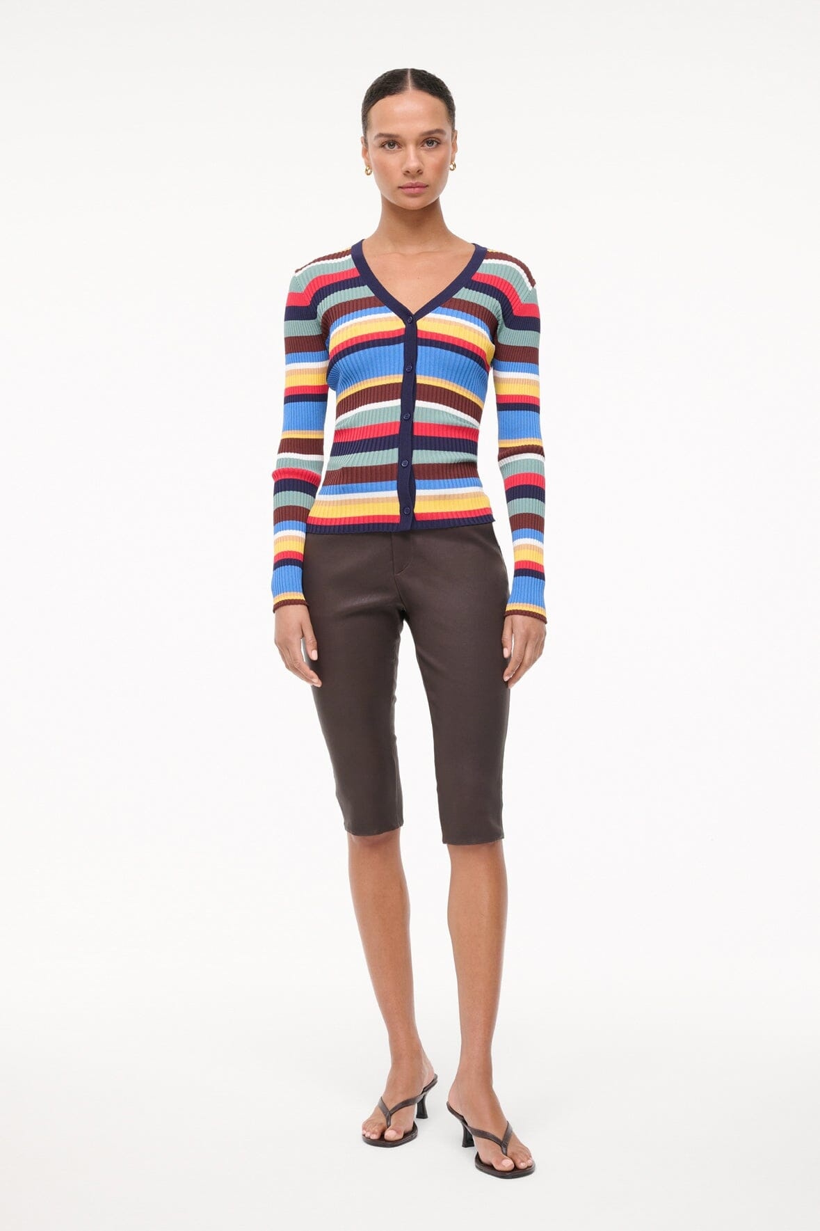 STAUD CARGO SWEATER MARKET STRIPE - 4